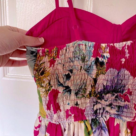 NWOT Floral Bustier Dress - Picture 7 of 8